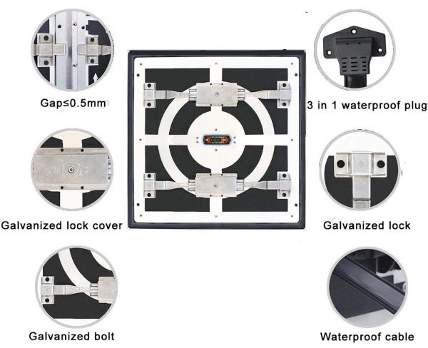 P4 P5.33 P6.67 P8 P10 IP68 Waterproof Fireproof Outdoor LED Screen 960×960 Front Service LED Display Module 320×320 12