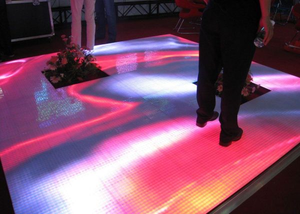 P4.81 Interactive LED Dancing Floor Display 1000×500 8