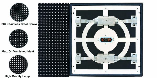 IP68 P8 Outdoor LED Display Module 320mmx320mm Dual Service Aluminum Bottom Shell LED Panel 3