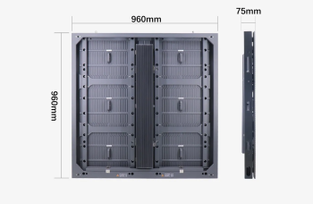 IP66 P10 Energy Saving LED Display 960×960 Adopts Platinum Aluminum Chasis Design for Dual Service LED panel 480×320