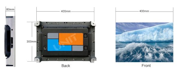 P1.923 Full Color LED Display 400X300 with Die-Casting Front Service LED Screen 6