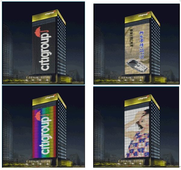 Transparent Media Facade LED Display Curtain P10.42 P15.6 P18.75 P20 P25 P31.25 P37.5 8