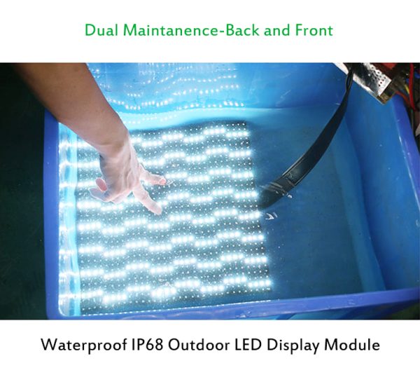 IP68 Aluminum Bottom Shell LED Module 320×320 Outdoor Dual Service P10 Dual Maintenance LED Display 8