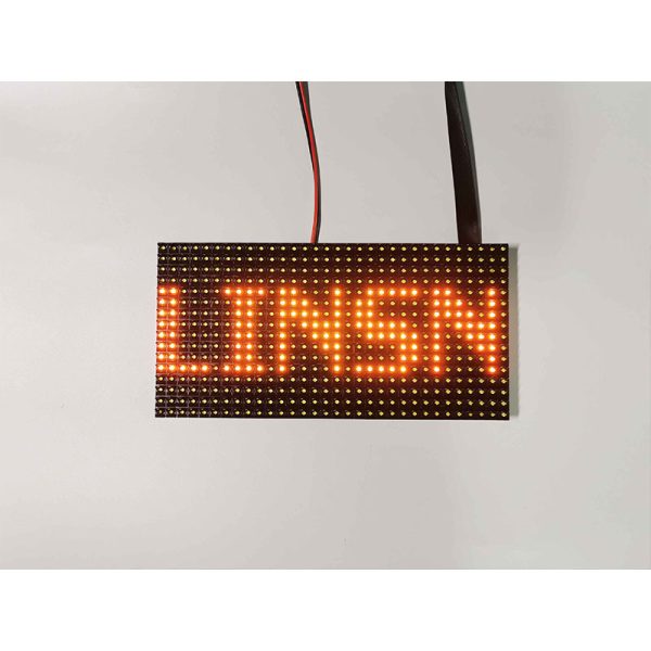 P10 Outdoor Yellow Color LED Display Single Color LED Module 320×160 2