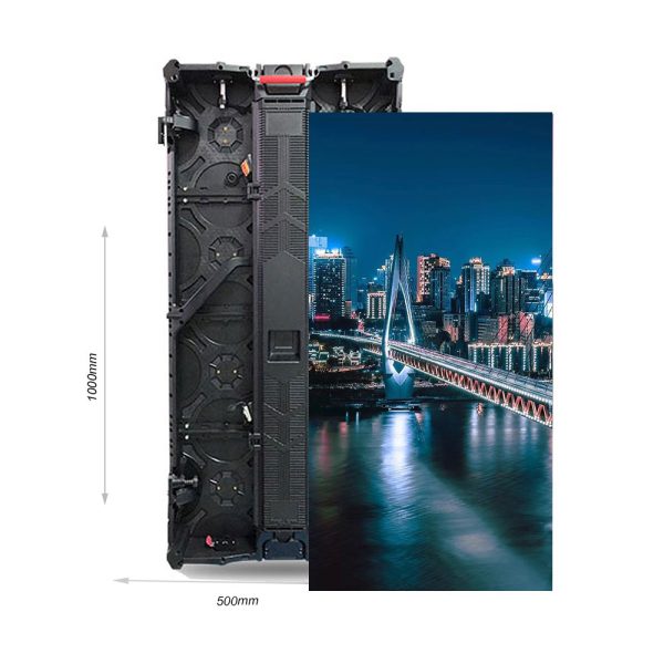 P2.976 Outdoor Full Color Curved Rental LED Display 500mmx1000mm LED Cabinet 2