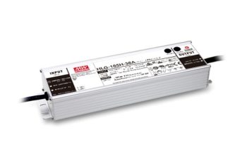 Meanwell Power Source HLG-185H-24A / HLG-185H-36A / HLG-185H-48A LED Lamp Lighting Power Supply