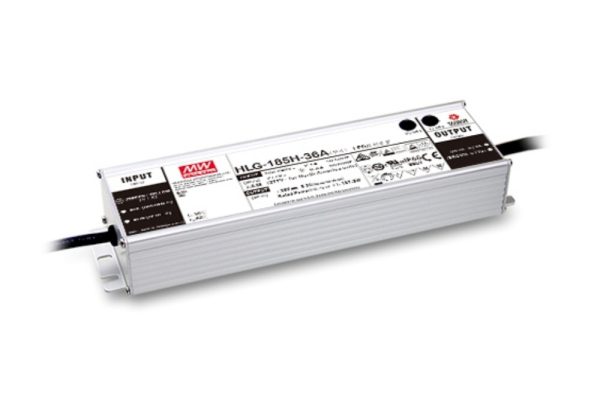 Meanwell Power Source HLG-185H-24A / HLG-185H-36A / HLG-185H-48A LED Lamp Lighting Power Supply 2