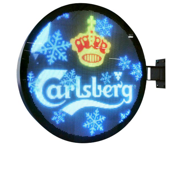 Circle LED Display Round LED Display Screen Double Sided 7