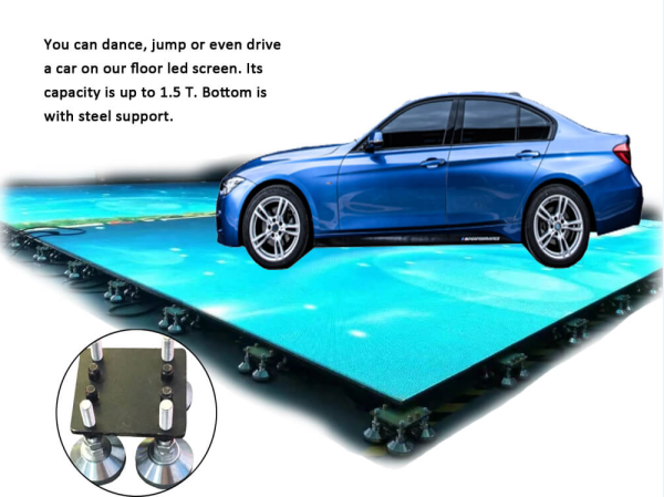 P4.81 Interactive LED Dancing Floor Display 1000×500 2