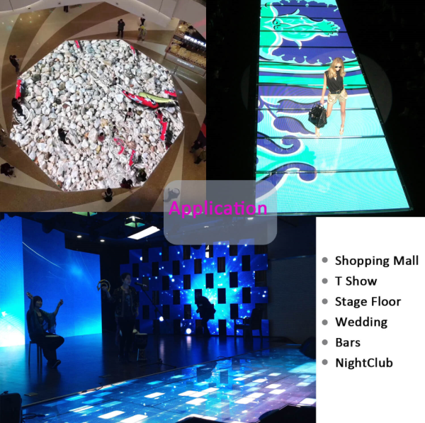 P4.81 Interactive LED Dancing Floor Display 1000×500 7