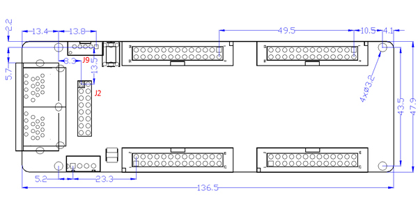 Novastar MRV410 EMC LED Controller Card Connect Interface Definition