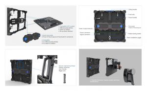 Indoor P2.976 Stage Background LED Display 500mmx500mm Rental LED Screen