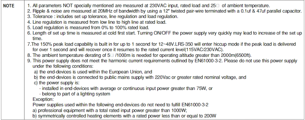 明威LRS-350-5CCG 5V60A 300W LED面板電源