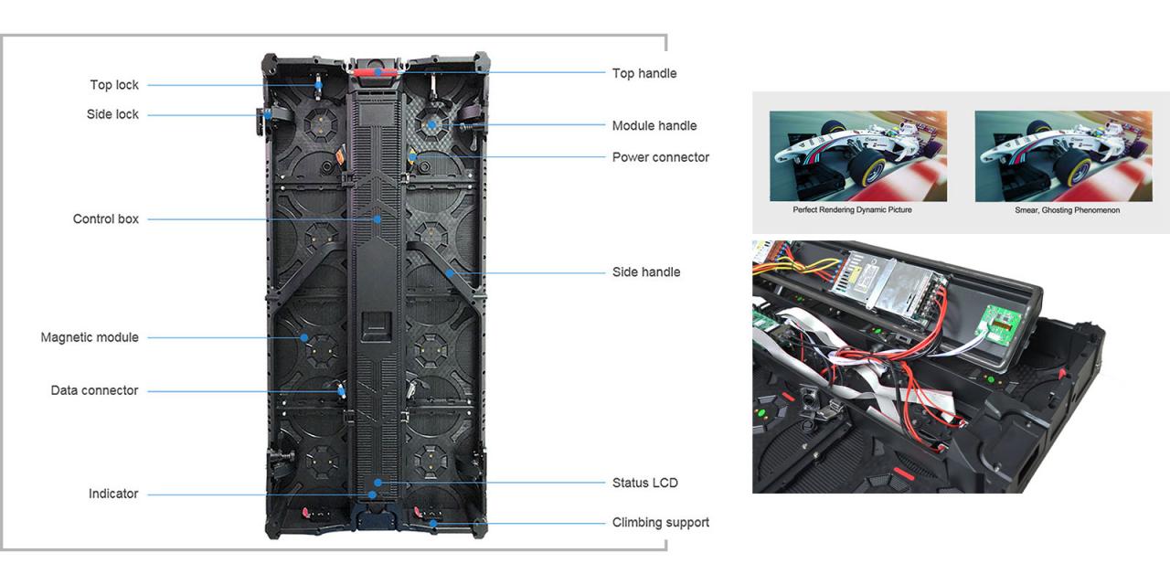 Outdoor Rental MA500 500mmx1000mm LED Cabinet