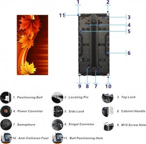 Utendørs buet P2.604 LED-skjerm 1000×500 Innendørs utendørs LED-modul 250×250